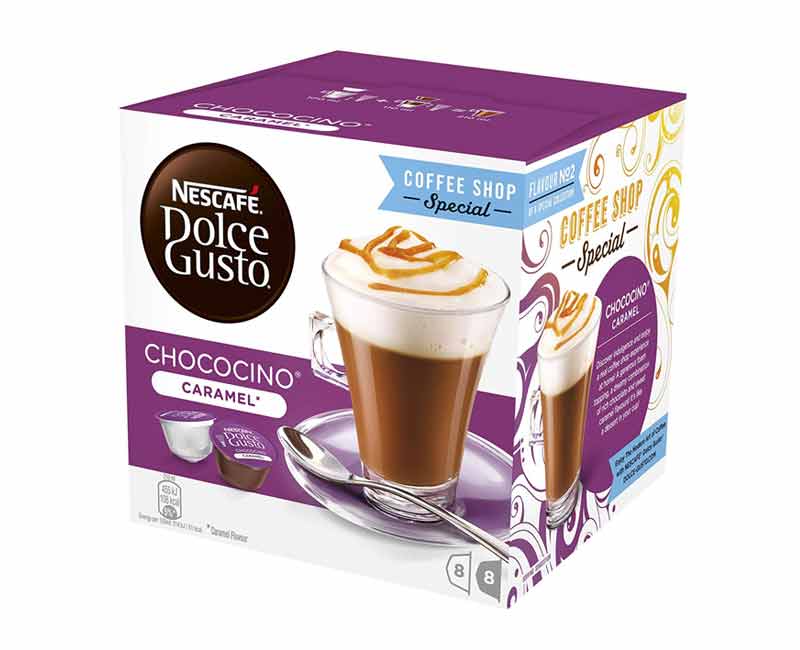 Dolce Gusto Chococino Caramel Capsule Coffee Drink and cocktail maker